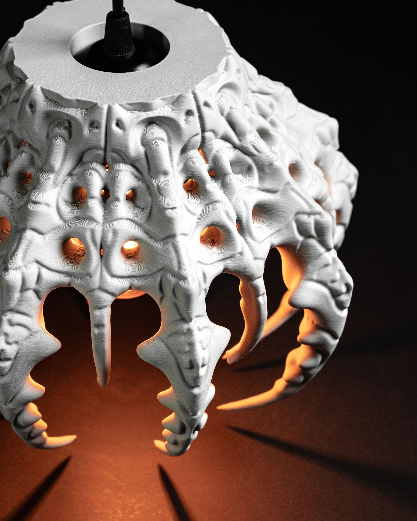 Pendant Light, Sculptural Ceiling Shade, Modern Island Illumination Statement Fixture