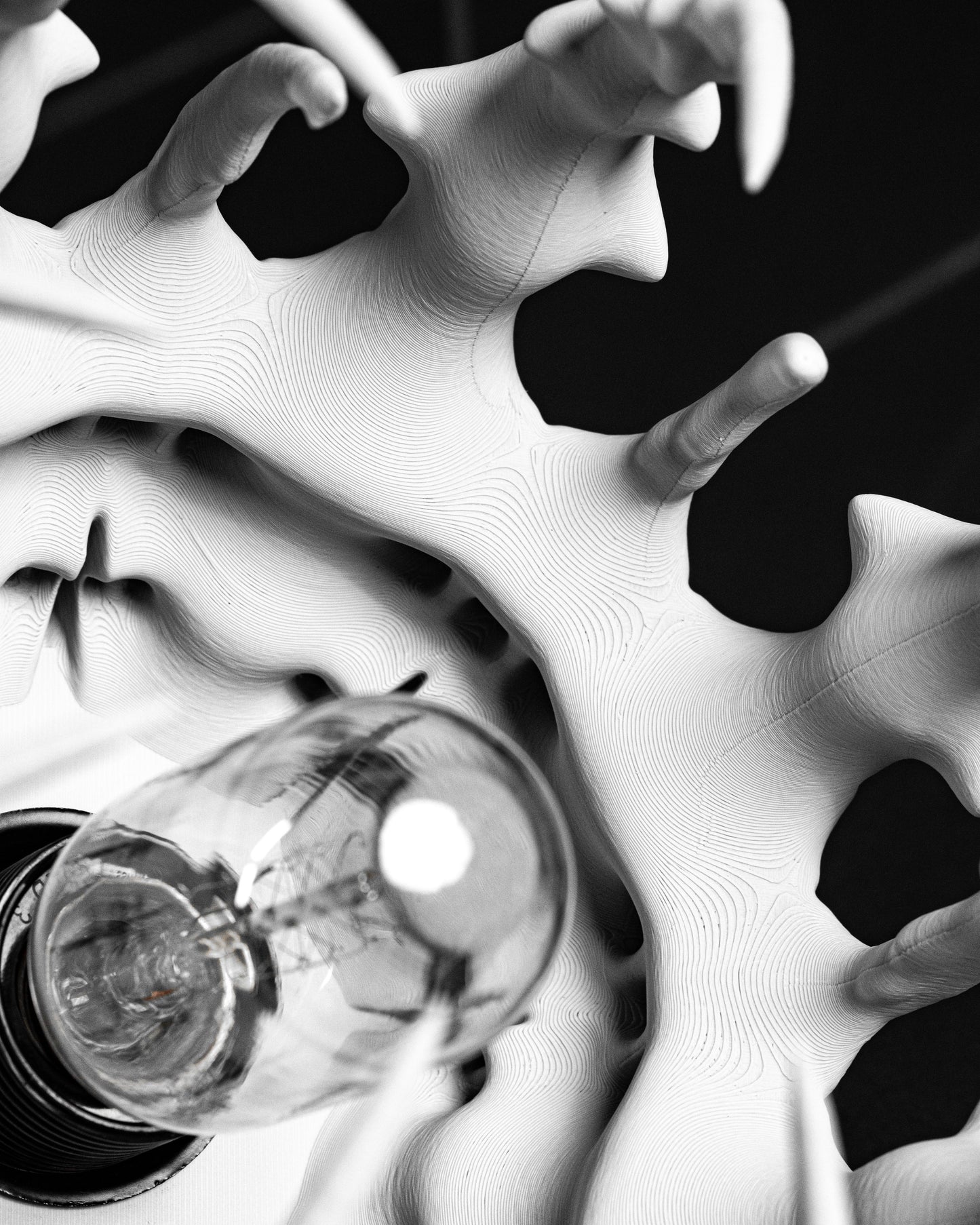 Pendant Light, Sculptural Ceiling Shade, Modern Island Illumination Statement Fixture