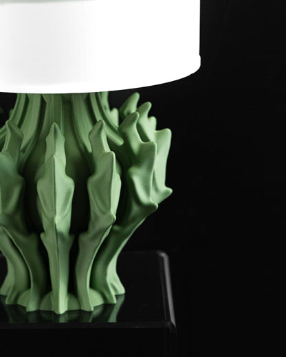 bedside lamp, ambient nightstand light sculptural reading glow contemporary elegant