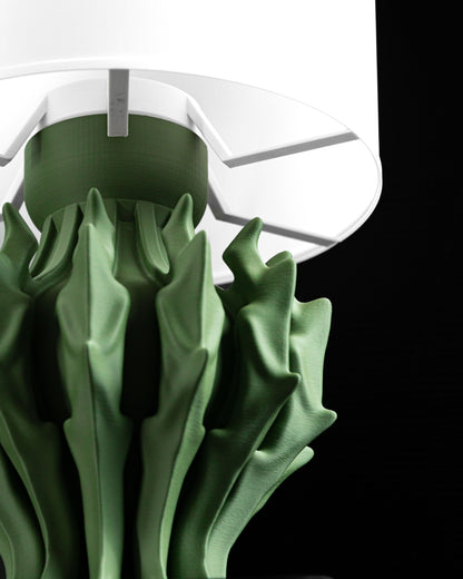 bedside lamp, ambient nightstand light sculptural reading glow contemporary elegant