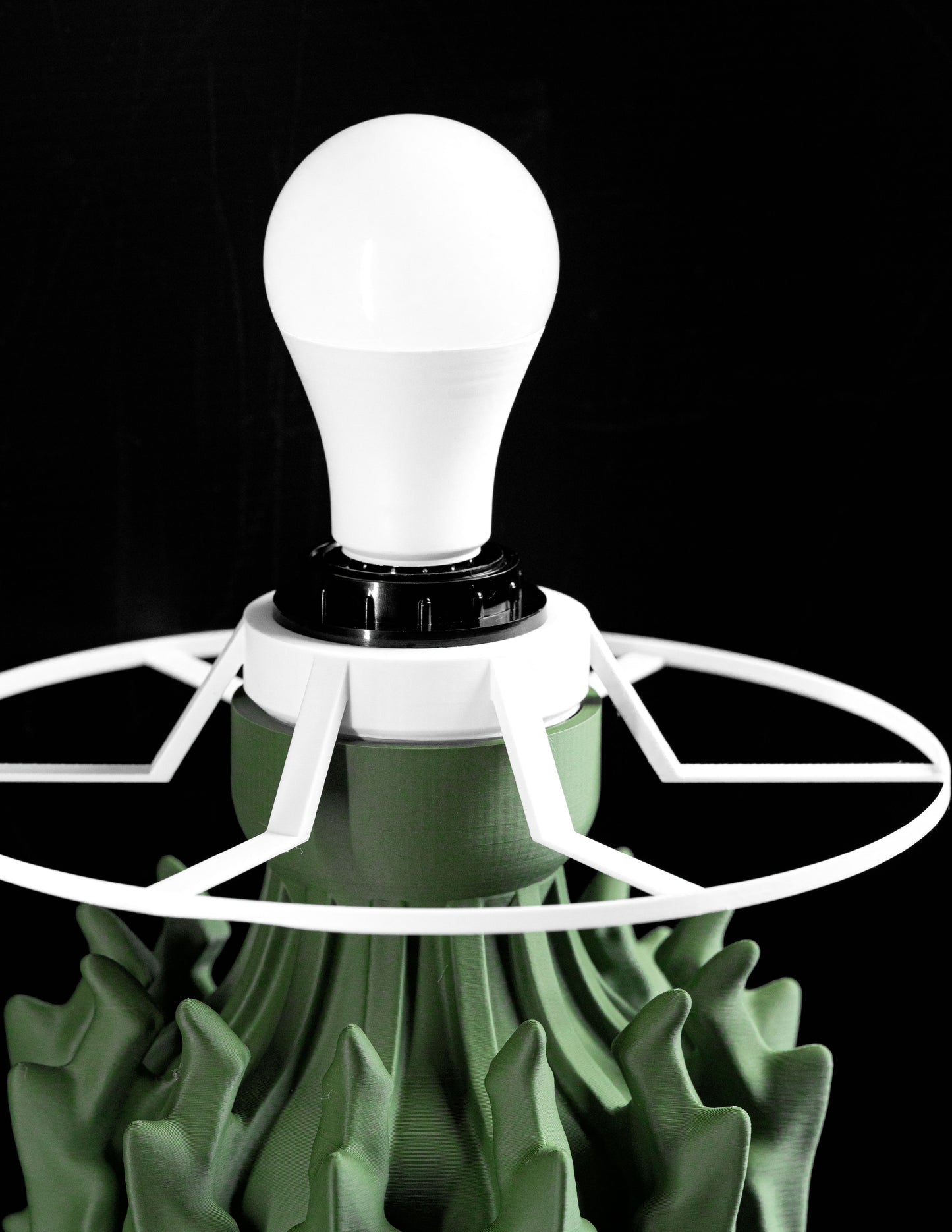 bedside lamp, ambient nightstand light sculptural reading glow contemporary elegant