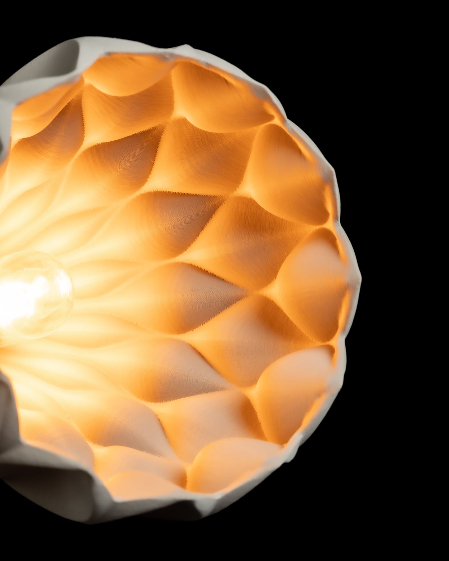 Fractal Pendant Light, Geometric Lamp Shade, Kitchen-Island Statement, Soft Cozy Mood Accent, Art Deco