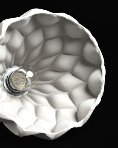 Fractal Pendant Light, Geometric Lamp Shade, Kitchen-Island Statement, Soft Cozy Mood Accent, Art Deco