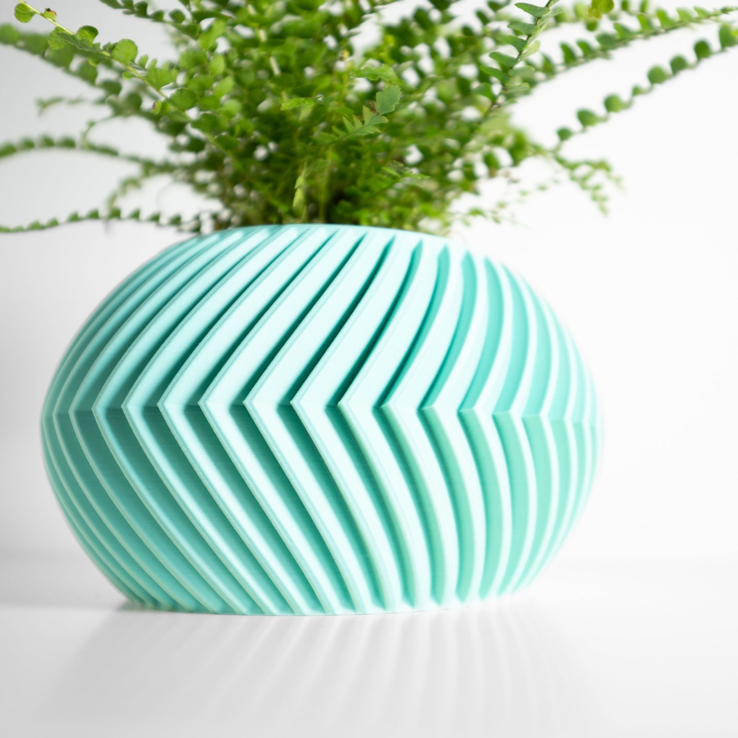 Geometric Echo Planter Pot, Indoor Plant Vessel, Desk Herb Holder, Stoneware-Inspired Stylish Decor Accent