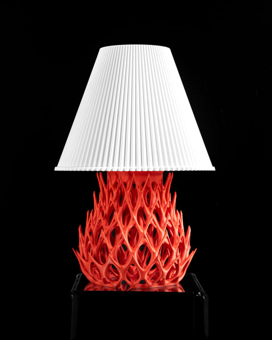 Table Lamp, Bedside Light, Desk Accent, Sculptural Nightstand Contemporary Organic