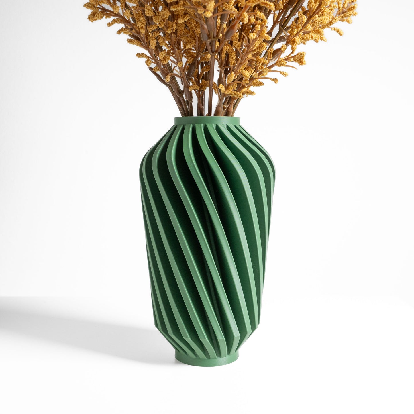 Vase, Geometric Sculptural Display Vessel, Dried Botanical Holder, Modern Tabletop