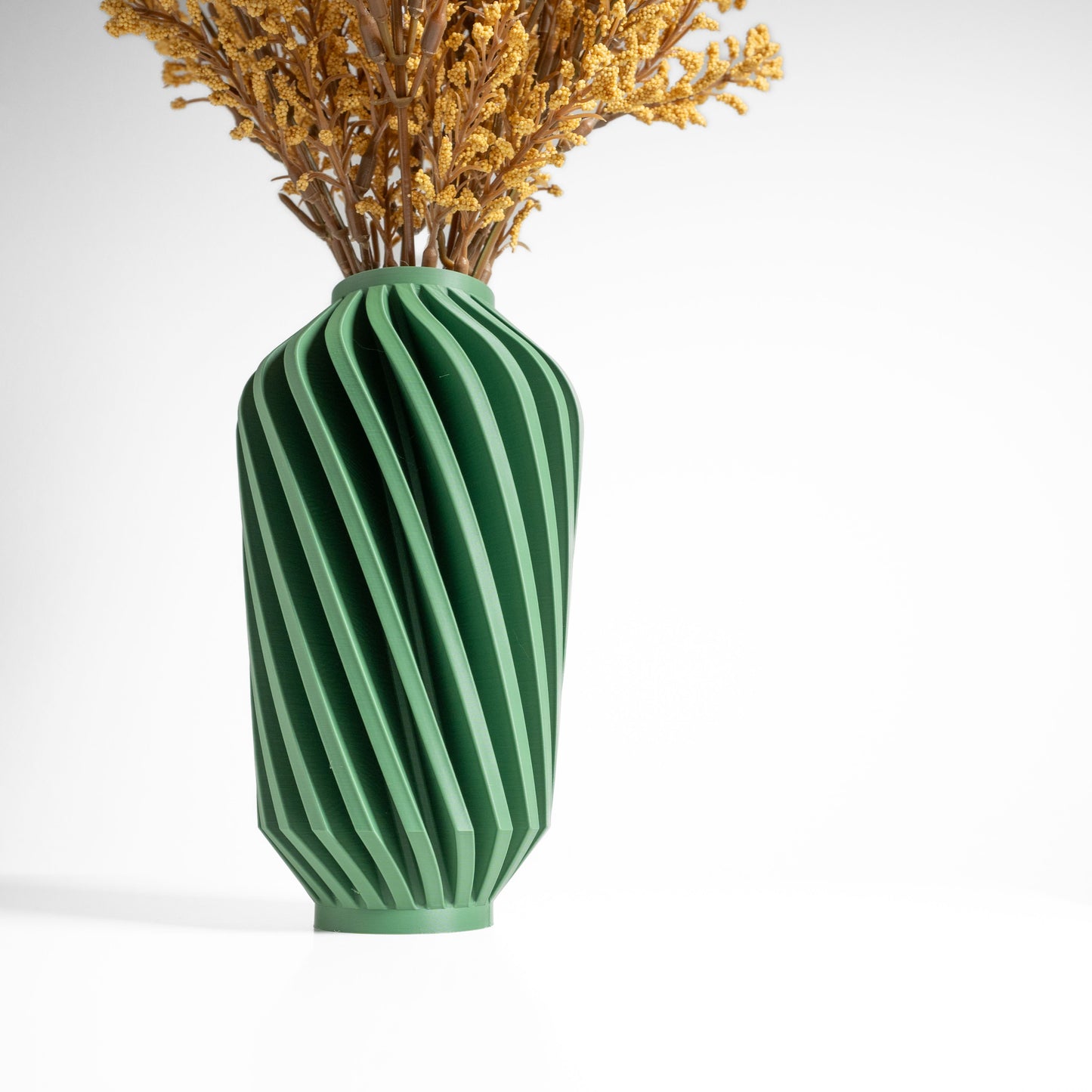 Vase, Geometric Sculptural Display Vessel, Dried Botanical Holder, Modern Tabletop