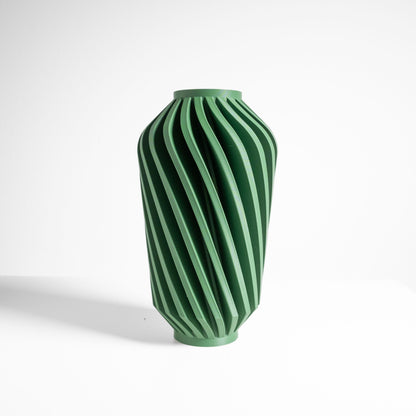 Vase, Geometric Sculptural Display Vessel, Dried Botanical Holder, Modern Tabletop