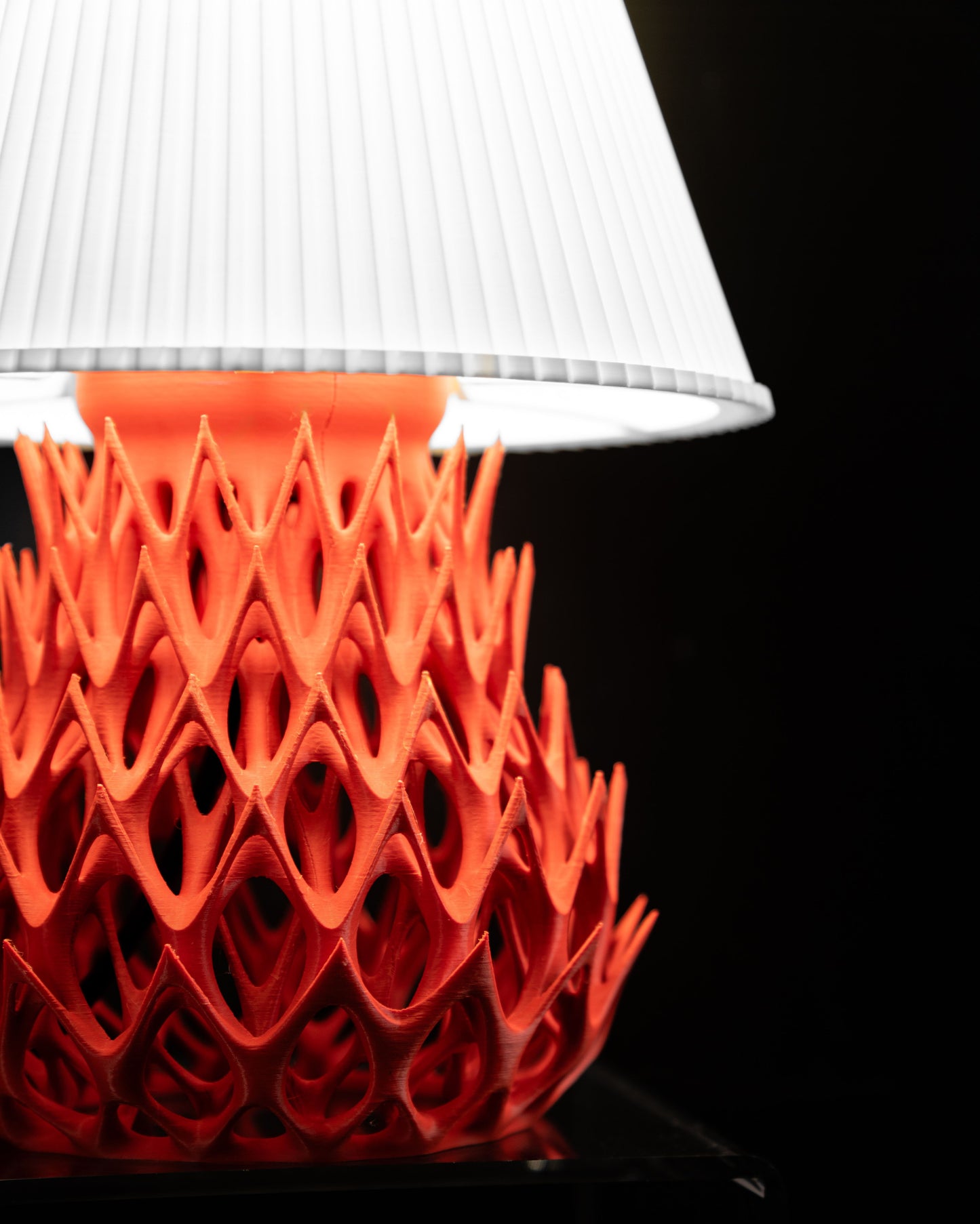 Table Lamp, Bedside Light, Desk Accent, Sculptural Nightstand Contemporary Organic