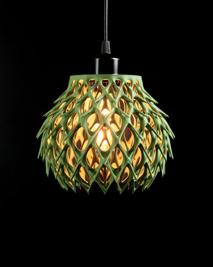 Pendant Light, Sculptural Shade Modern, Kitchen Island Diningroom Accentpiece Fixture