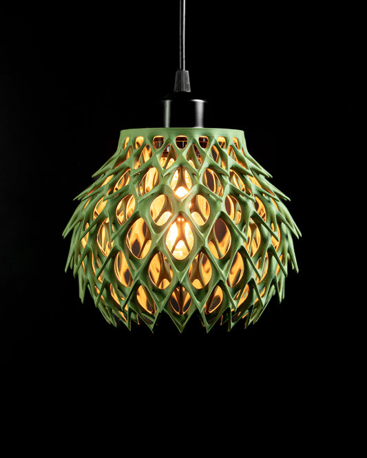 Pendant Light, Sculptural Shade Modern, Kitchen Island Diningroom Accentpiece Fixture