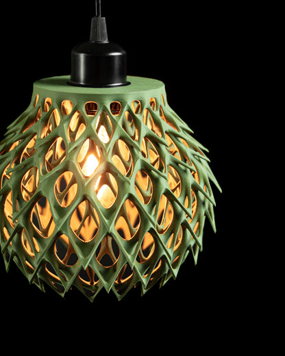 Pendant Light, Sculptural Shade Modern, Kitchen Island Diningroom Accentpiece Fixture