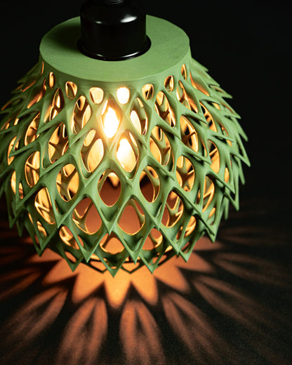 Pendant Light, Sculptural Shade Modern, Kitchen Island Diningroom Accentpiece Fixture