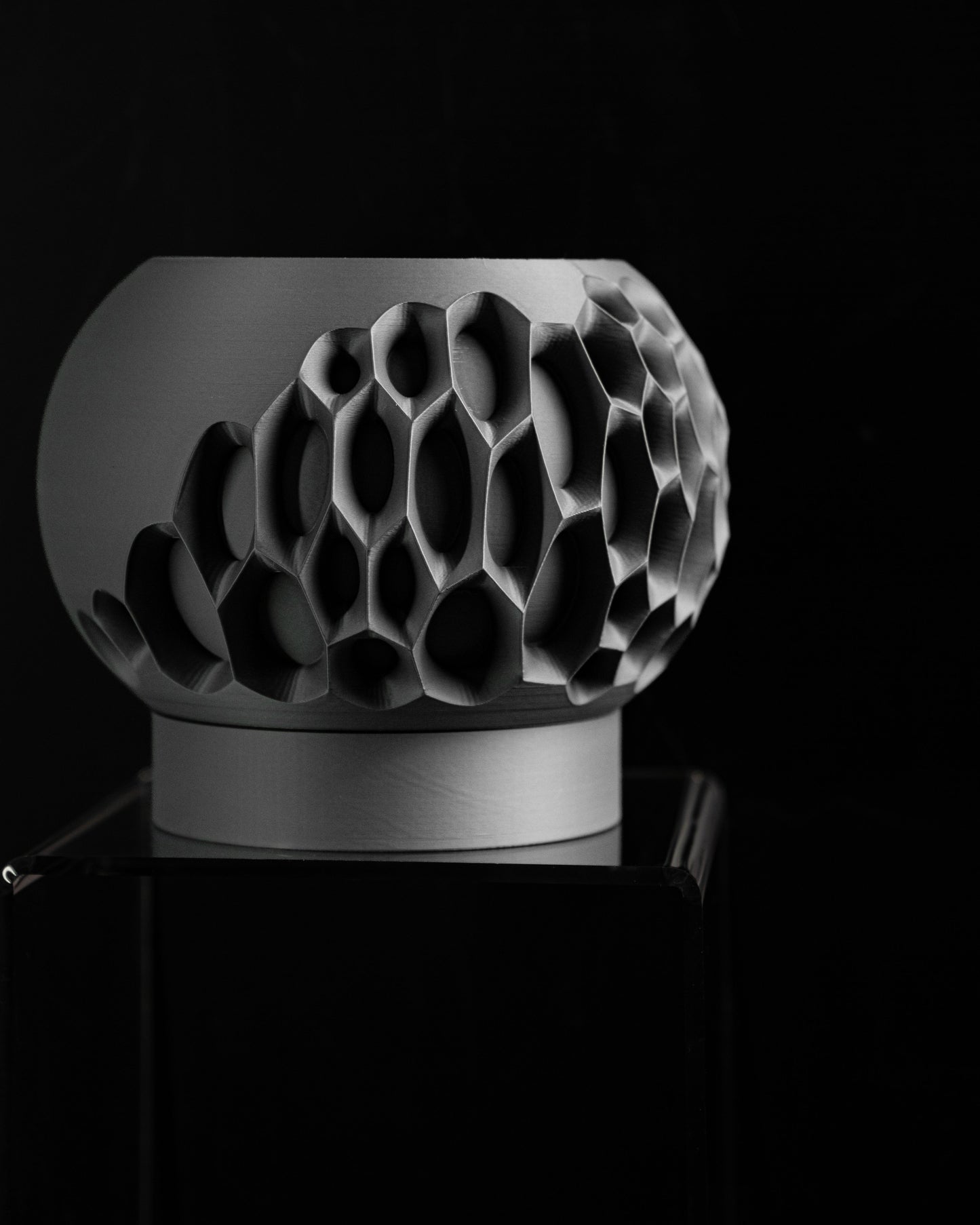 Planter Pot, Minimalist Contemporary Succulent, Indoor Desk Organizer, White Textured