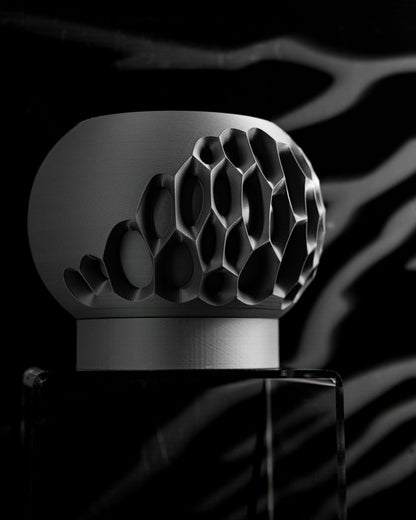 Planter Pot, Minimalist Contemporary Succulent, Indoor Desk Organizer, White Textured