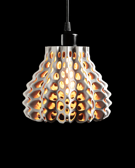 Pendant Light, Honeycomb Shade, Ceiling Lamp, Kitchen Island Accent, Minimalist.