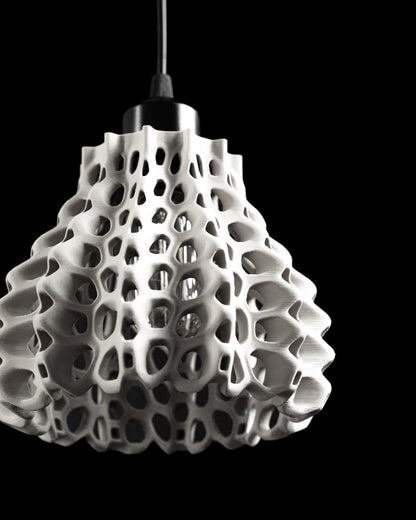 Pendant Light, Honeycomb Shade, Ceiling Lamp, Kitchen Island Accent, Minimalist.