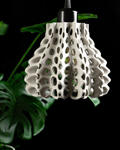 Pendant Light, Honeycomb Shade, Ceiling Lamp, Kitchen Island Accent, Minimalist.