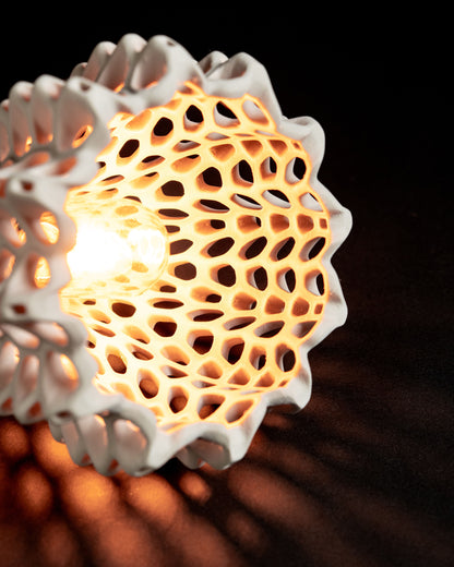 Pendant Light, Honeycomb Shade, Ceiling Lamp, Kitchen Island Accent, Minimalist.