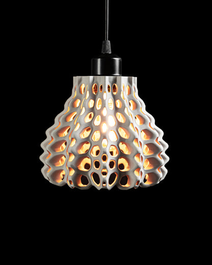 Pendant Light, Honeycomb Shade, Ceiling Lamp, Kitchen Island Accent, Minimalist.