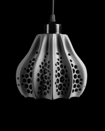 Unique Pendant Light, Artistic Hanging Kitchen Island Lamp, E26 Premium-Matte Fixture, Geometric Japandi Decor