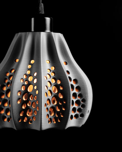 Unique Pendant Light, Artistic Hanging Kitchen Island Lamp, E26 Premium-Matte Fixture, Geometric Japandi Decor