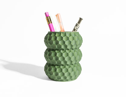 Pen Holder Pencil Cup, Desk Organizer, Minimalist Office Accessory, Makeup Brush Container, Toothbrush Stand