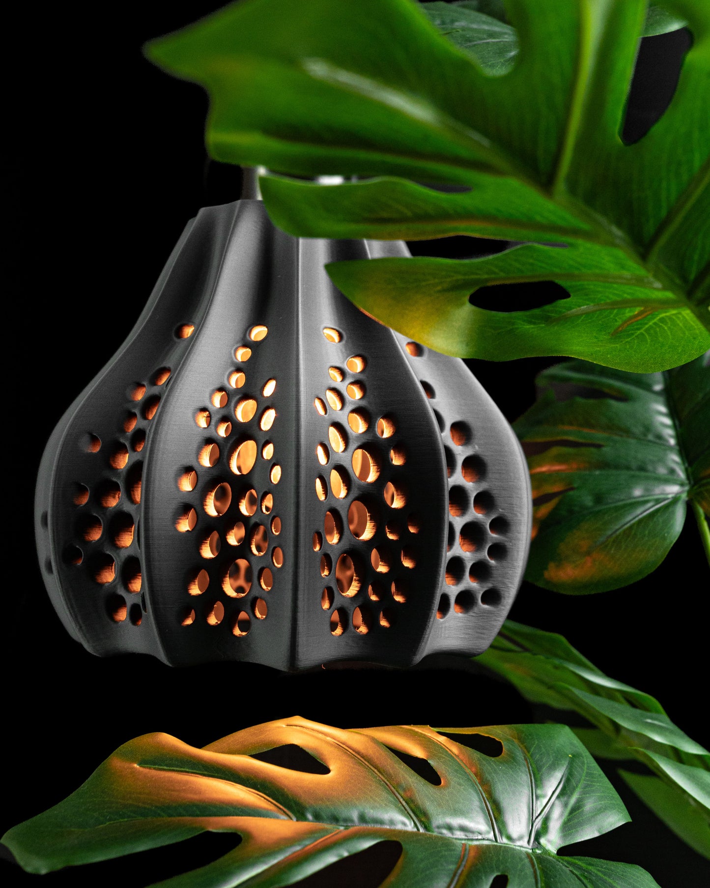 Unique Pendant Light, Artistic Hanging Kitchen Island Lamp, E26 Premium-Matte Fixture, Geometric Japandi Decor