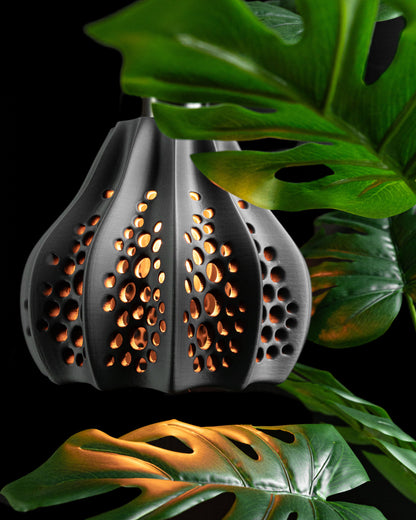 Unique Pendant Light, Artistic Hanging Kitchen Island Lamp, E26 Premium-Matte Fixture, Geometric Japandi Decor