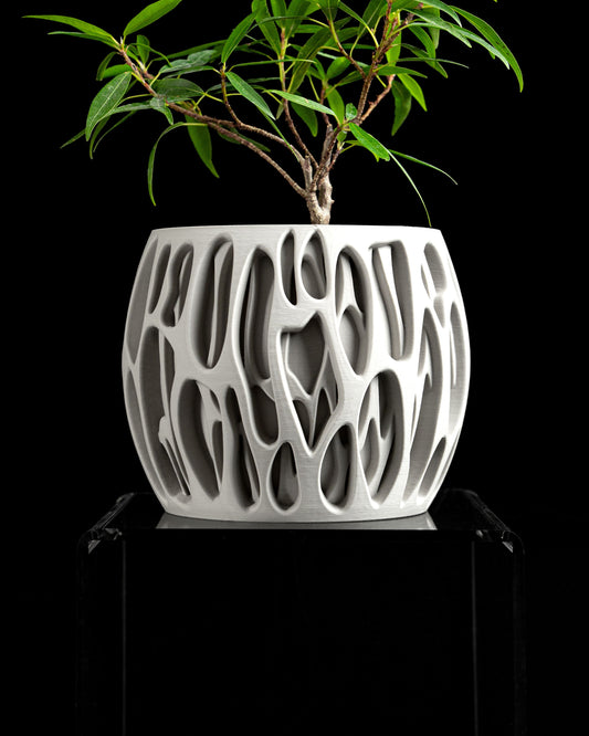 Succulent Planter, Minimalist Indoor Pot, Desktop Organizer, Whimsical Modern Decor