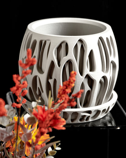 Succulent Planter, Minimalist Indoor Pot, Desktop Organizer, Whimsical Modern Decor