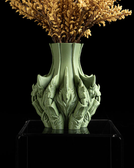 flower vase, minimalist geometric tabletop vessel, dried arrangement holder, neutral