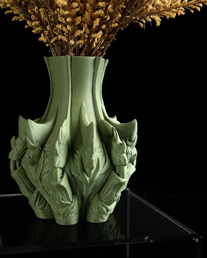 flower vase, minimalist geometric tabletop vessel, dried arrangement holder, neutral