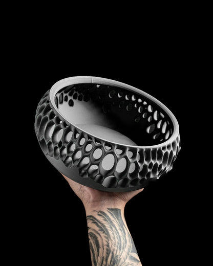 Modern Storage Container, Twist Lidded Organizer, Countertop Jar, Vanity Catchall, Reusable Kitchen Fruits Bowl