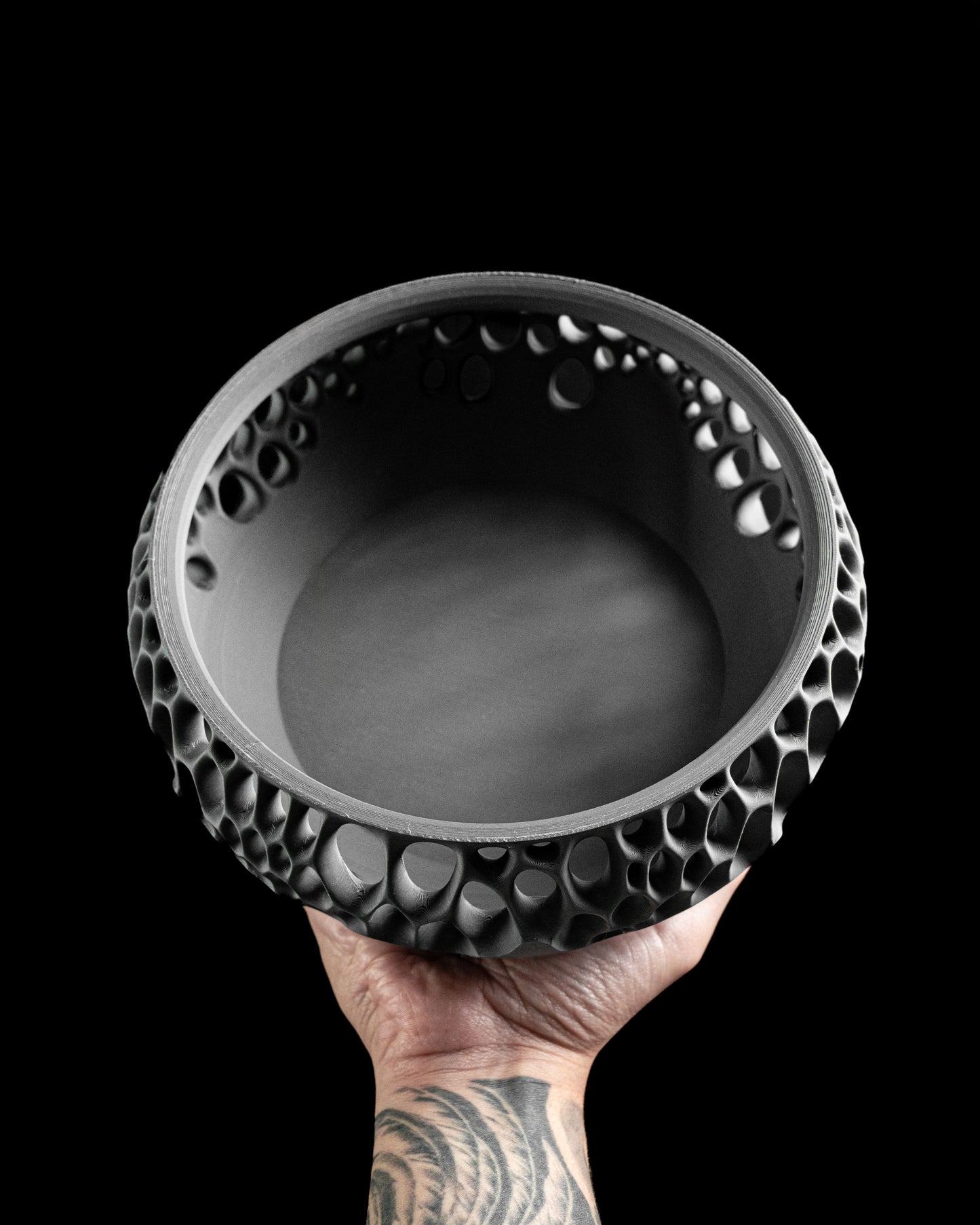 Modern Storage Container, Twist Lidded Organizer, Countertop Jar, Vanity Catchall, Reusable Kitchen Fruits Bowl