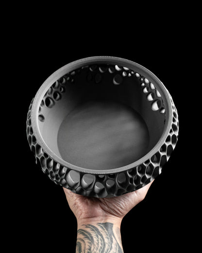 Modern Storage Container, Twist Lidded Organizer, Countertop Jar, Vanity Catchall, Reusable Kitchen Fruits Bowl