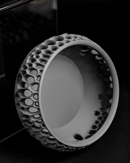 Modern Storage Container, Twist Lidded Organizer, Countertop Jar, Vanity Catchall, Reusable Kitchen Fruits Bowl