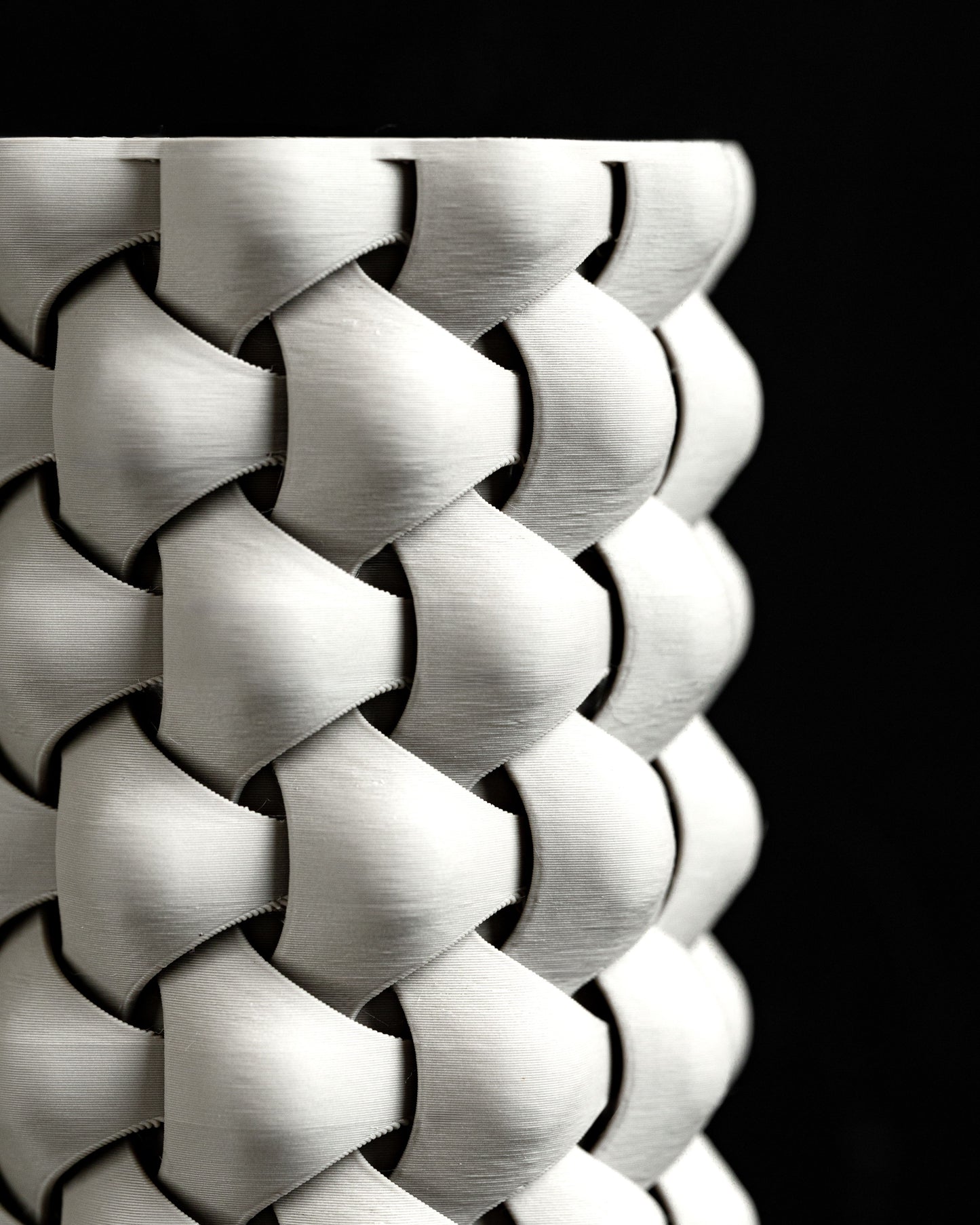 Modern Vase, Knotted Texture Weave, Mini Livingroom Accent, Versatile Floral Holder