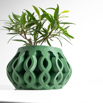 Planter Pot, Sculptural Botanical Vessel, Palm Holder, Mid Century Ivy Container, Indoor Jungle Piece