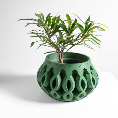 Planter Pot, Sculptural Botanical Vessel, Palm Holder, Mid Century Ivy Container, Indoor Jungle Piece