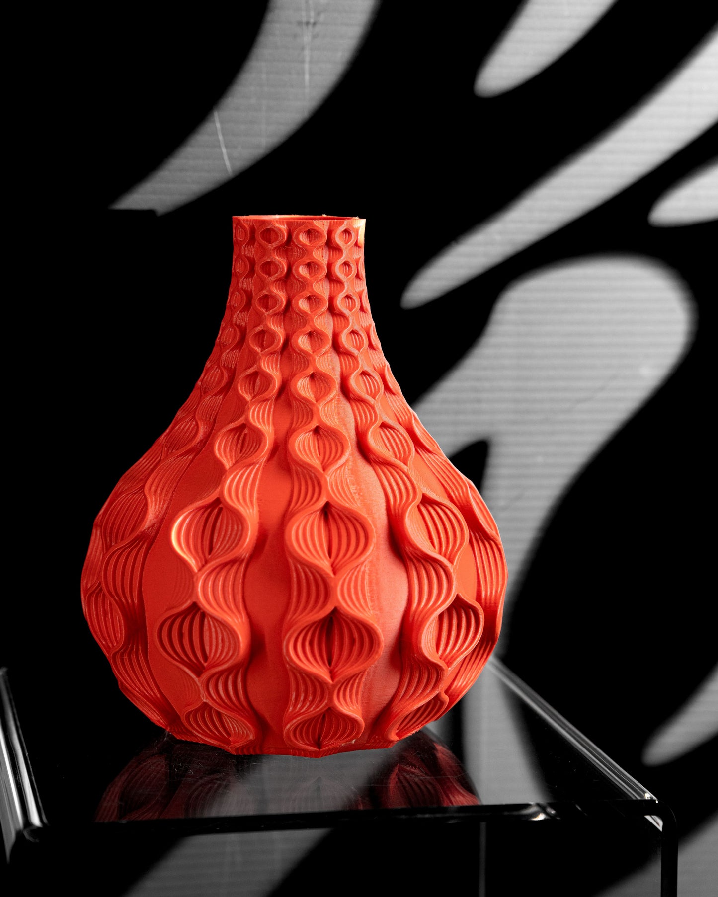 Vase Bloom, Artistis Floral Vessel, Tabletop Accent, Matte, Modern Geometric, Space Addition, Art Deco