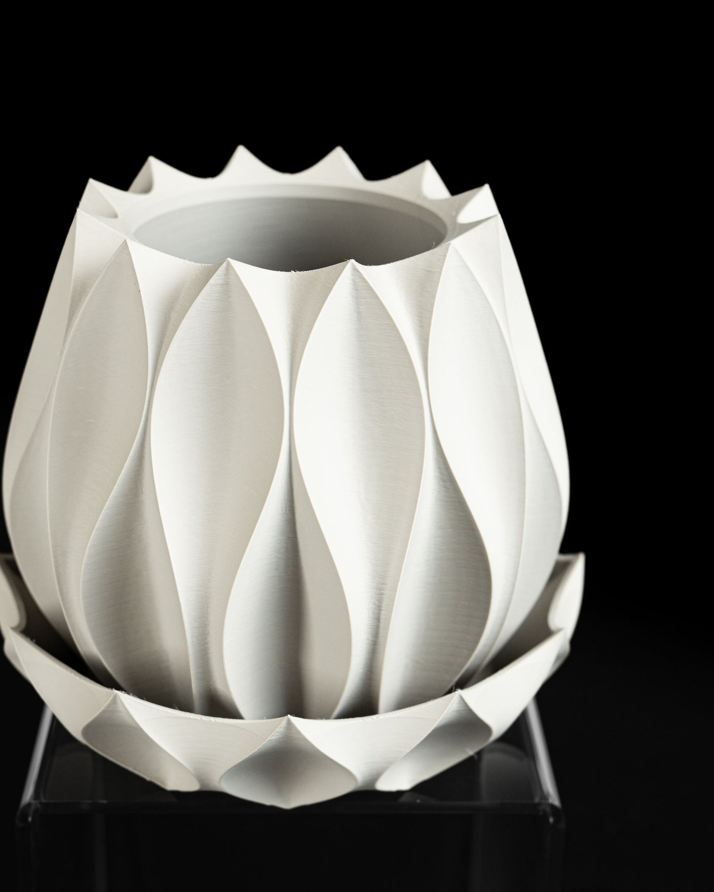 Planter Pot, Architectural Succulent Holder, Indoor Herb Container, Modern Organizer