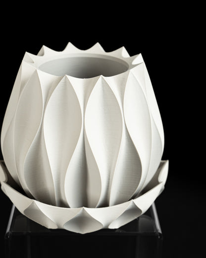 Planter Pot, Architectural Succulent Holder, Indoor Herb Container, Modern Organizer