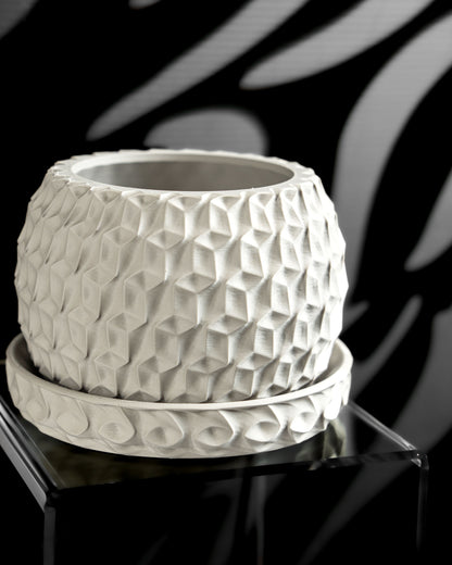 Hexagon Planter, Indoor Succulent Pot, Modern Desk Container, Home Decoration, Minimalist Plant Accent