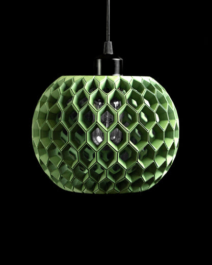 Pendant Light, Geometric Hexagonal Shade, Contemporary Hanging Ceiling Lamp, Dining Room Fixture