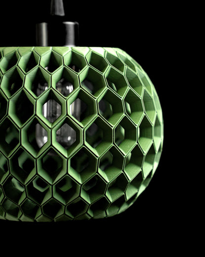 Pendant Light, Geometric Hexagonal Shade, Contemporary Hanging Ceiling Lamp, Dining Room Fixture