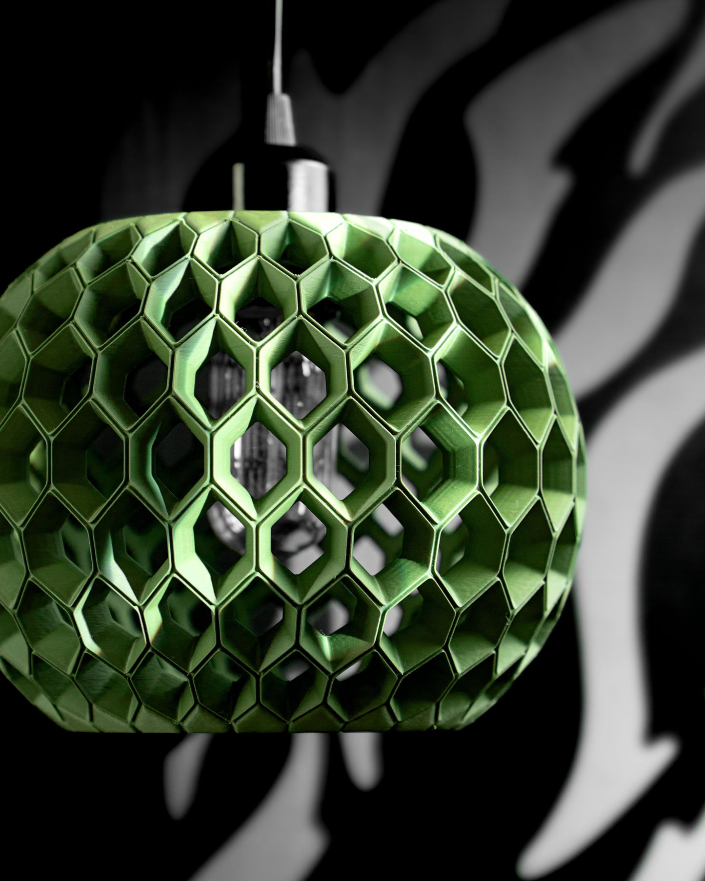 Pendant Light, Geometric Hexagonal Shade, Contemporary Hanging Ceiling Lamp, Dining Room Fixture