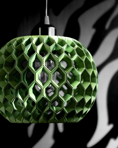 Pendant Light, Geometric Hexagonal Shade, Contemporary Hanging Ceiling Lamp, Dining Room Fixture