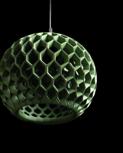 Pendant Light, Geometric Hexagonal Shade, Contemporary Hanging Ceiling Lamp, Dining Room Fixture