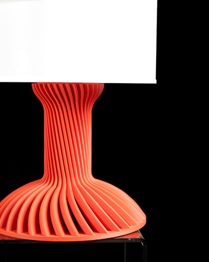 Table Lamp Night Shade, Bedside Desk Light, Illuminating Scandinavian Accent, Ambient Room Lighting